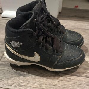 Nike Kids Black and White Cleats size 13Y